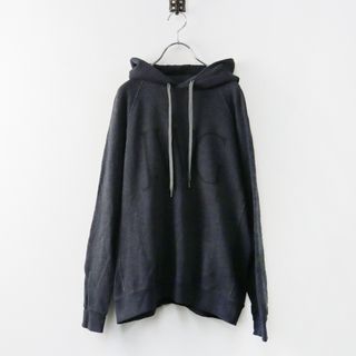 美品 プラージュ Plage × ジェーンスミス JANE SMITH SP LOGO HOODIE one/チャコールグレー ロゴ フーディー【2400013790277】