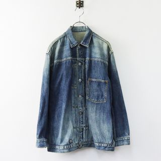 美品 アパルトモン L'Appartement シュタンバウム STAMMBAUM OVERSIZE DENIM JACKET S/ブルー デニムジャケット【2400013790567】(Gジャン/デニムジャケット)