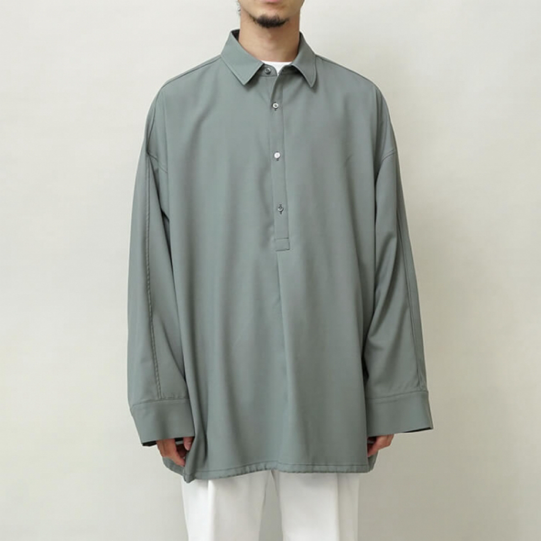 Graphpaper Wool Serge Yoke Sleeve Shirt メンズのトップス(シャツ)の商品写真