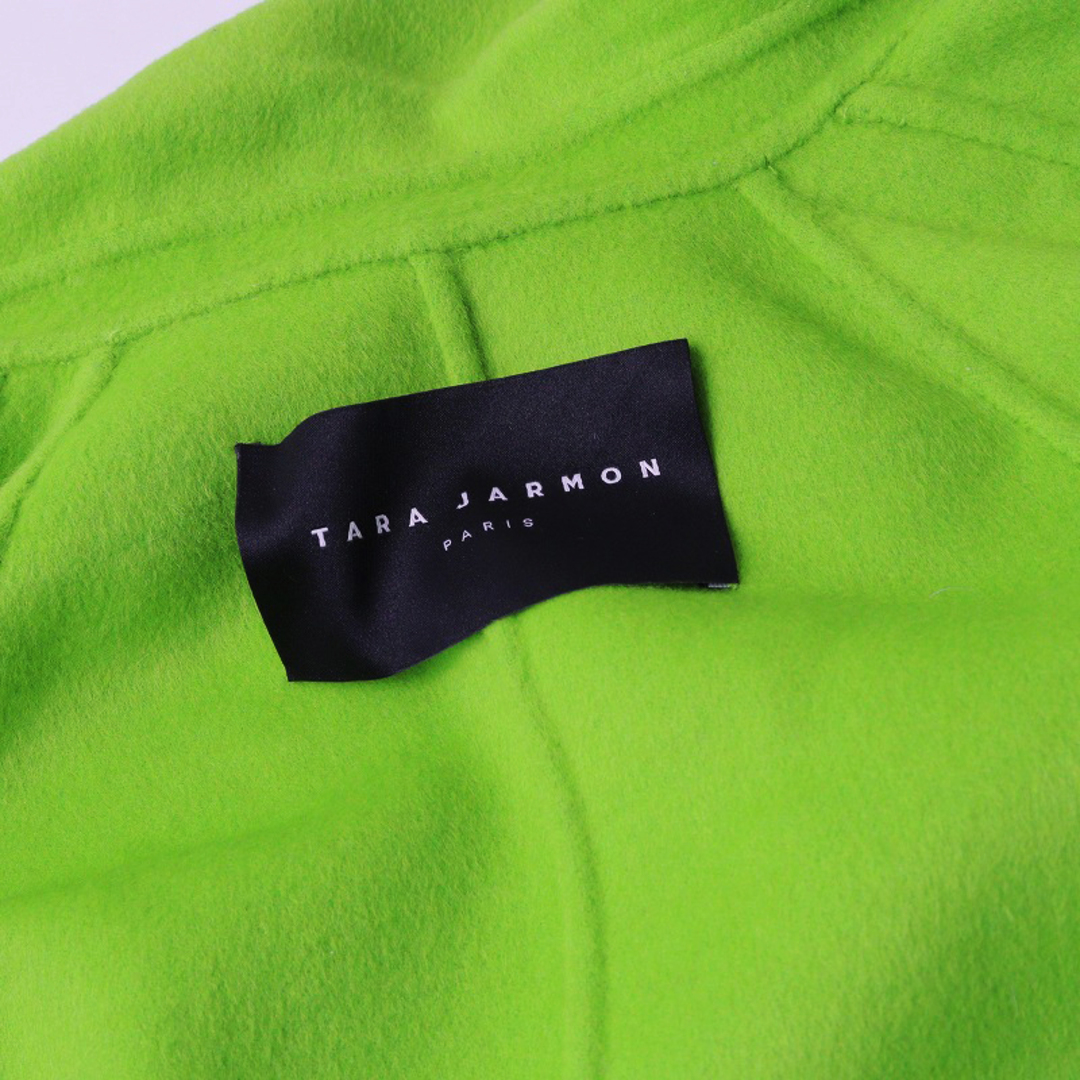 定価7万 未使用 タラジャーモン TARA JARMON デザインウールジャケット 36/グリーン 羽織り ショートコート アウター【2400013783927】 レディースのジャケット/アウター(その他)の商品写真