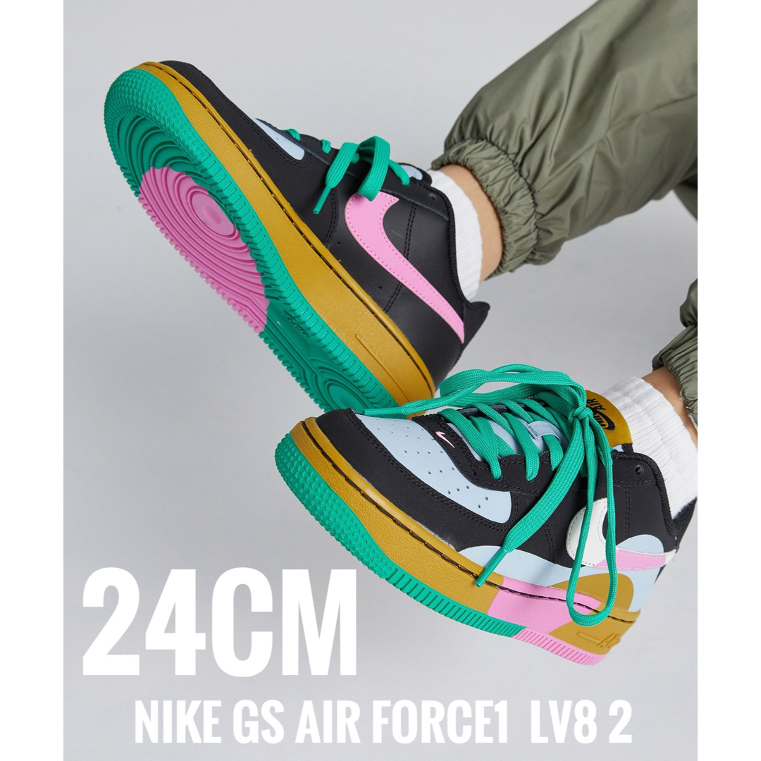 NIKE(ナイキ)の限定モデル　24cm【新品】NIKE GS AIR FORCE1  LV8 2 レディースの靴/シューズ(スニーカー)の商品写真