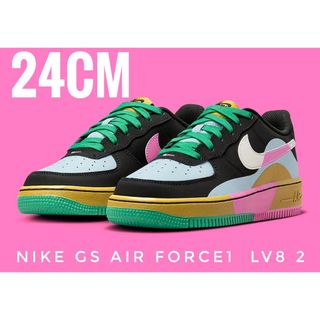 ナイキ(NIKE)の限定モデル　24cm【新品】NIKE GS AIR FORCE1  LV8 2(スニーカー)