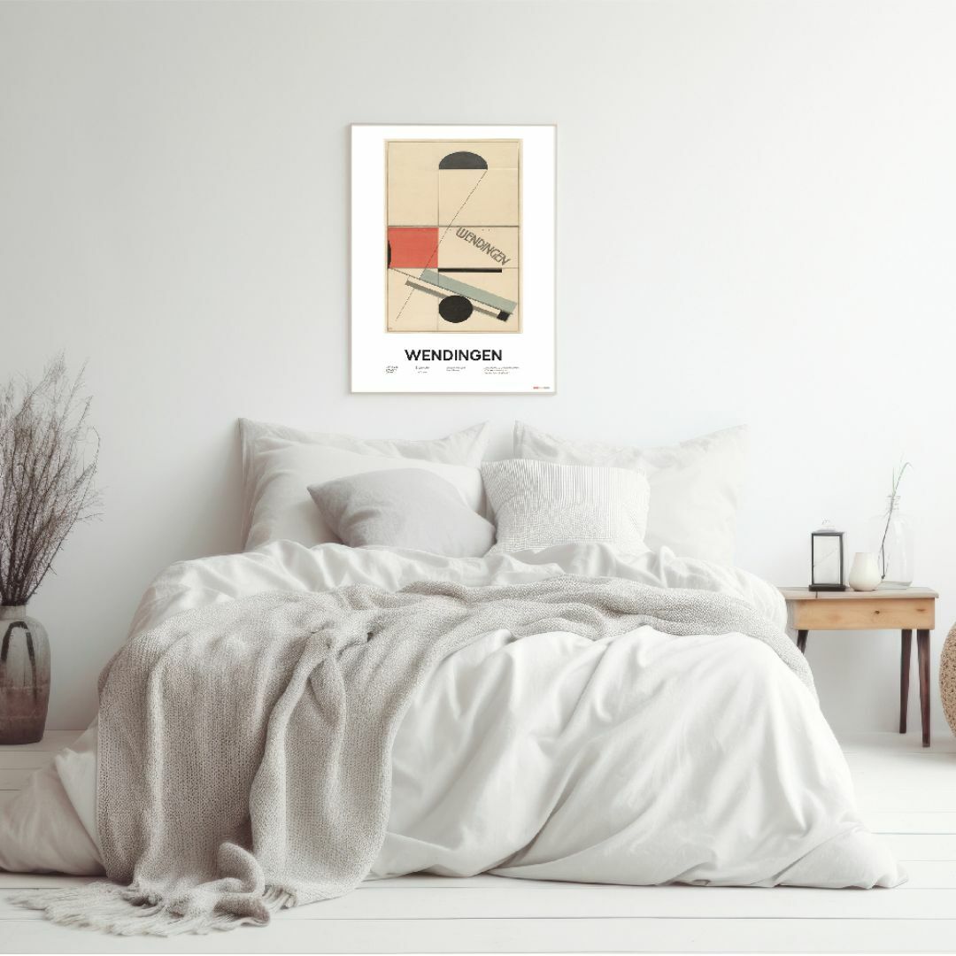 ポスター　インテリア　北欧　ベージュ系　絵画　アートポスター　抽象画　グレー ハンドメイドのインテリア/家具(アート/写真)の商品写真
