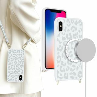 【サイズ:iPhoneX/XS_色:ホワイト】 スマホショルダー iPhone 