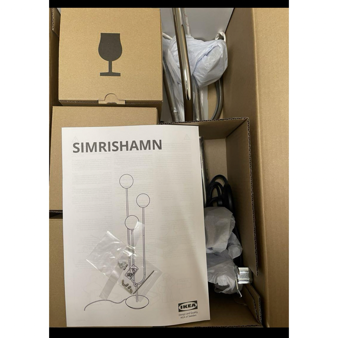 SIMRISHAMN スィムリスハムン フロアランプ, クロムメッキ/ 殺し SIMRISHAMN スィムリスハムン フロアランプ, クロムメッキ/ 殺し