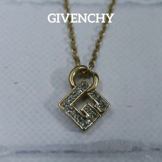 GIVENCHY - 【匿名配送】ジバンシー ロゴ ネックレス ゴールド ラインストーン 2