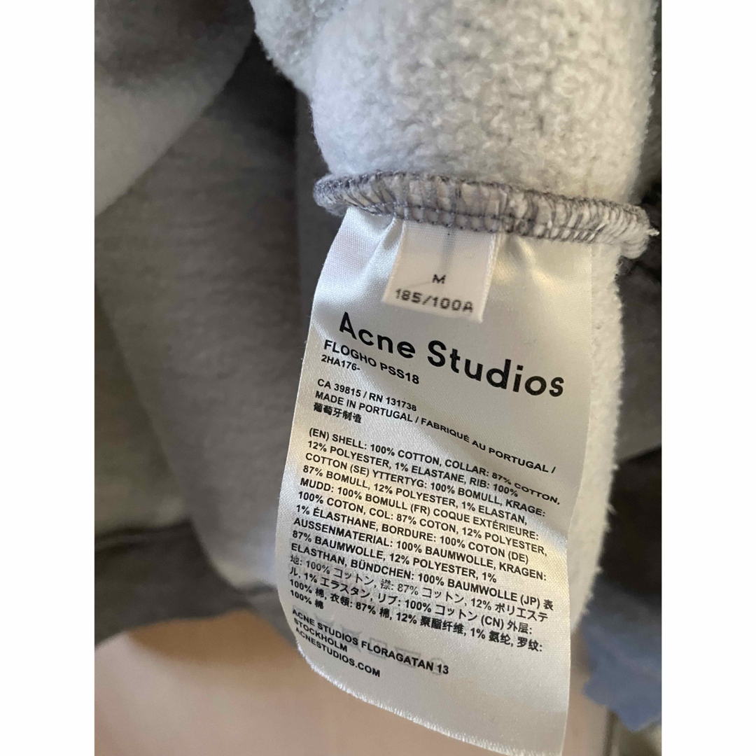 Acne Studios(アクネストゥディオズ)のアクネストゥディオズ　スエットM グレー　クルーネック メンズのトップス(スウェット)の商品写真