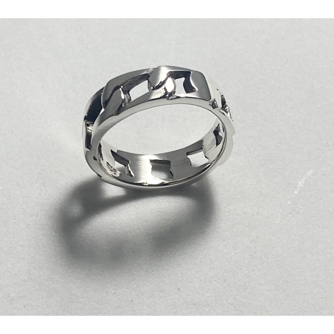 喜平リング　シルバー925リング鎖　和　19号シンプルSILVER銀指輪Dえジろ メンズのアクセサリー(リング(指輪))の商品写真