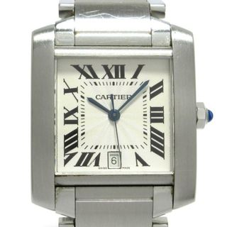 カルティエ(Cartier)のCartier(カルティエ) 腕時計 タンクフランセーズLM W51002Q3 メンズ SS 白(その他)