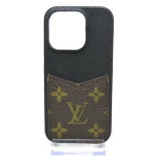 ルイヴィトン(LOUIS VUITTON)のLOUIS VUITTON(ルイヴィトン) 携帯電話ケース モノグラム IPHONEバンパー15PRO M82887 モノグラム×ノワール iPhoneケース モノグラム･キャンバス、カーフレザー(皮革の種類：牛革)(モバイルケース/カバー)