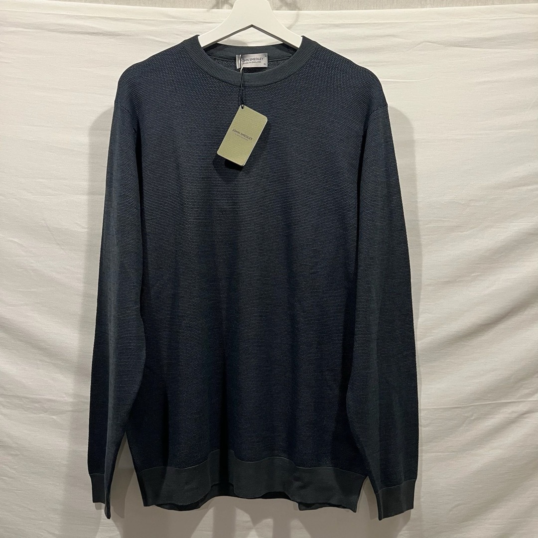 JOHN SMEDLEY(ジョンスメドレー)の[未使用] JOHN SMEDLEY　ニット　ウール100%  イギリス製 メンズのトップス(ニット/セーター)の商品写真