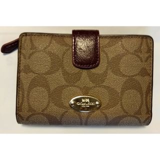 コーチ(COACH)の▼コーチ•COACH▼二つ折り・財布▼シグネチャー▼未使用▼【やや…難≫有り】(財布)