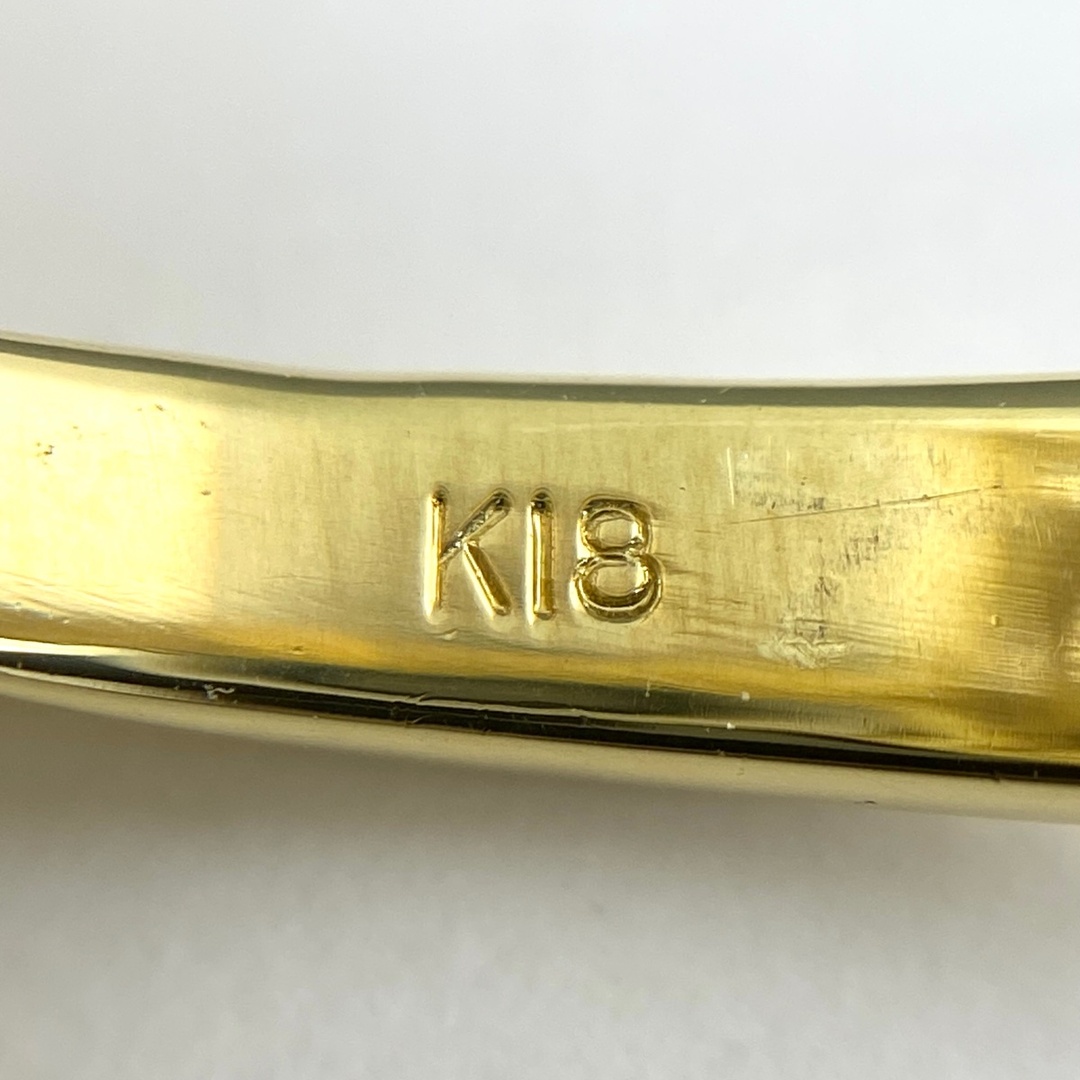 クロスモチーフ デザインリング 17号 K18 【中古】 レディースのアクセサリー(リング(指輪))の商品写真