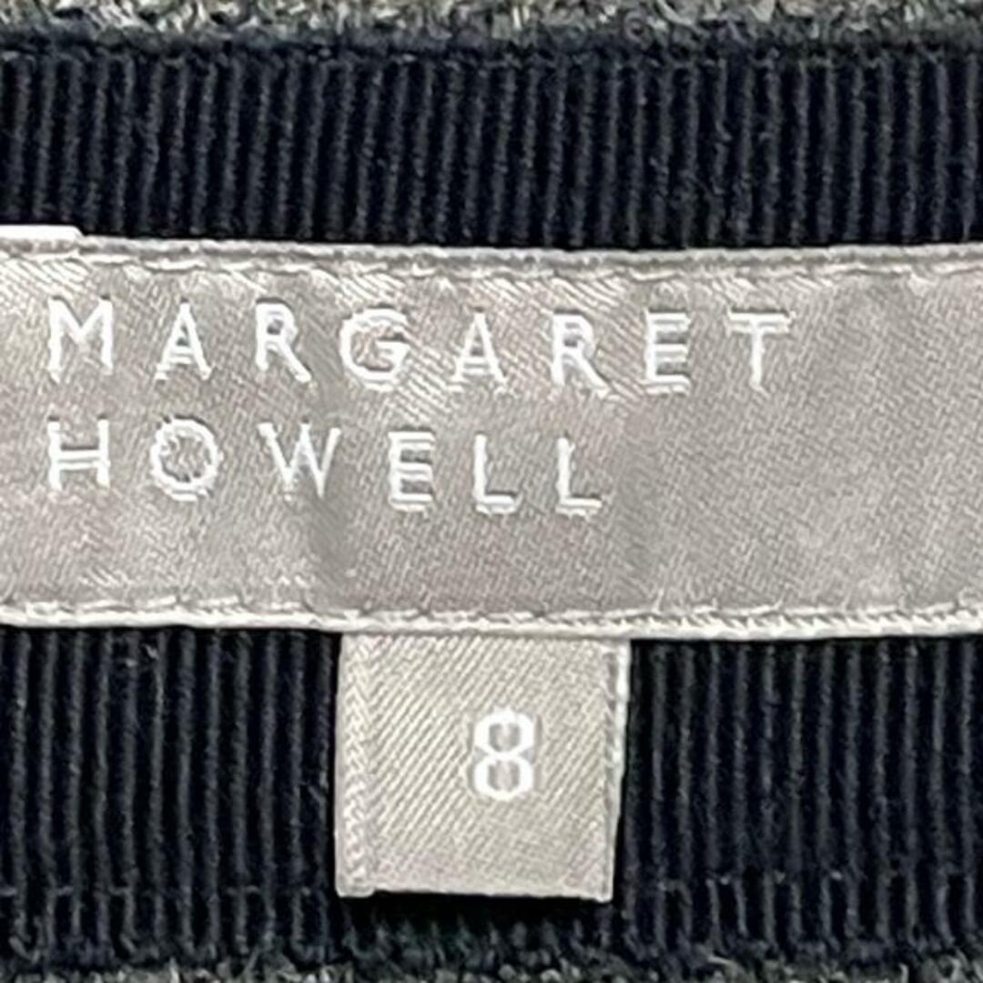 MARGARET HOWELL(マーガレットハウエル)のMargaretHowell(マーガレットハウエル) 巻きスカート サイズ8 M レディース - ダークグレー ひざ丈 レディースのスカート(その他)の商品写真