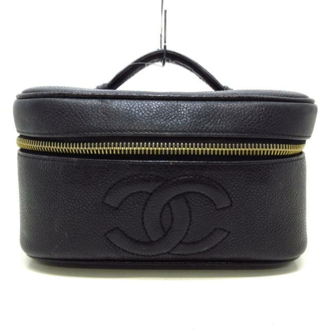 CHANEL(シャネル)のCHANEL(シャネル) バニティバッグ - A01997 黒 ゴールド金具 キャビアスキン レディースのバッグ(その他)の商品写真