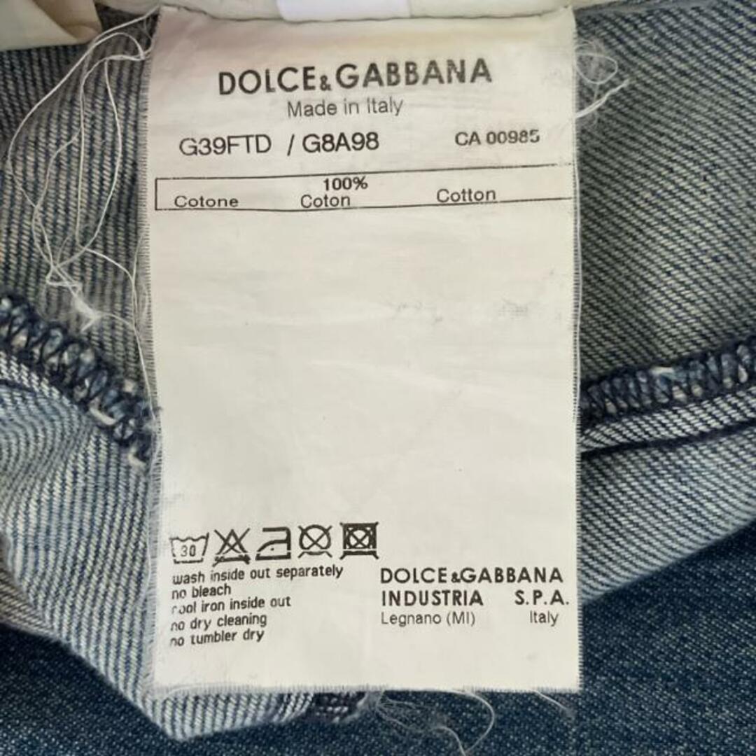 DOLCE&GABBANA(ドルチェアンドガッバーナ)のDOLCE&GABBANA(ドルチェアンドガッバーナ) ジーンズ サイズ48 M メンズ - ライトブルー フルレングス/ダメージ加工/ペイント加工 メンズのパンツ(デニム/ジーンズ)の商品写真