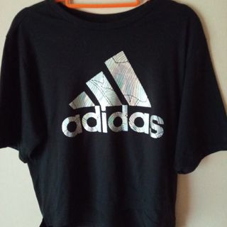 アディダス(adidas)のadidas アディダス　オリジナル　トップス　Tシャツ シルバー　サイズLL(Tシャツ(半袖/袖なし))