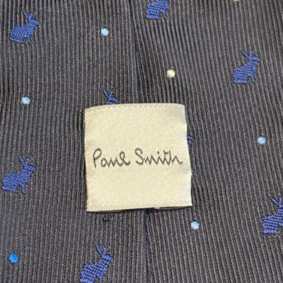 Paul Smith(ポールスミス)のPaulSmith(ポールスミス) ネクタイ メンズ - ダークネイビー×ブルー×白 ウサギ柄/ドット柄 メンズのファッション小物(ネクタイ)の商品写真