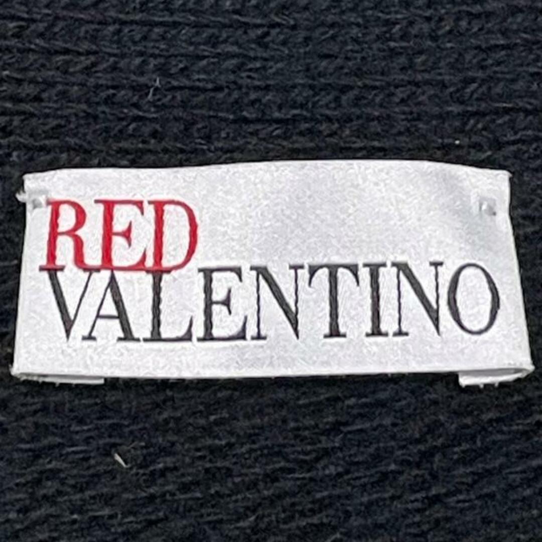 RED VALENTINO(レッドヴァレンティノ)のRED VALENTINO(レッドバレンチノ) カーディガン サイズXS レディース - 黒×白 長袖 レディースのトップス(カーディガン)の商品写真