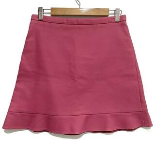 RED VALENTINO(レッドバレンチノ) スカート サイズ42 L レディース美品  - ピンク ひざ丈