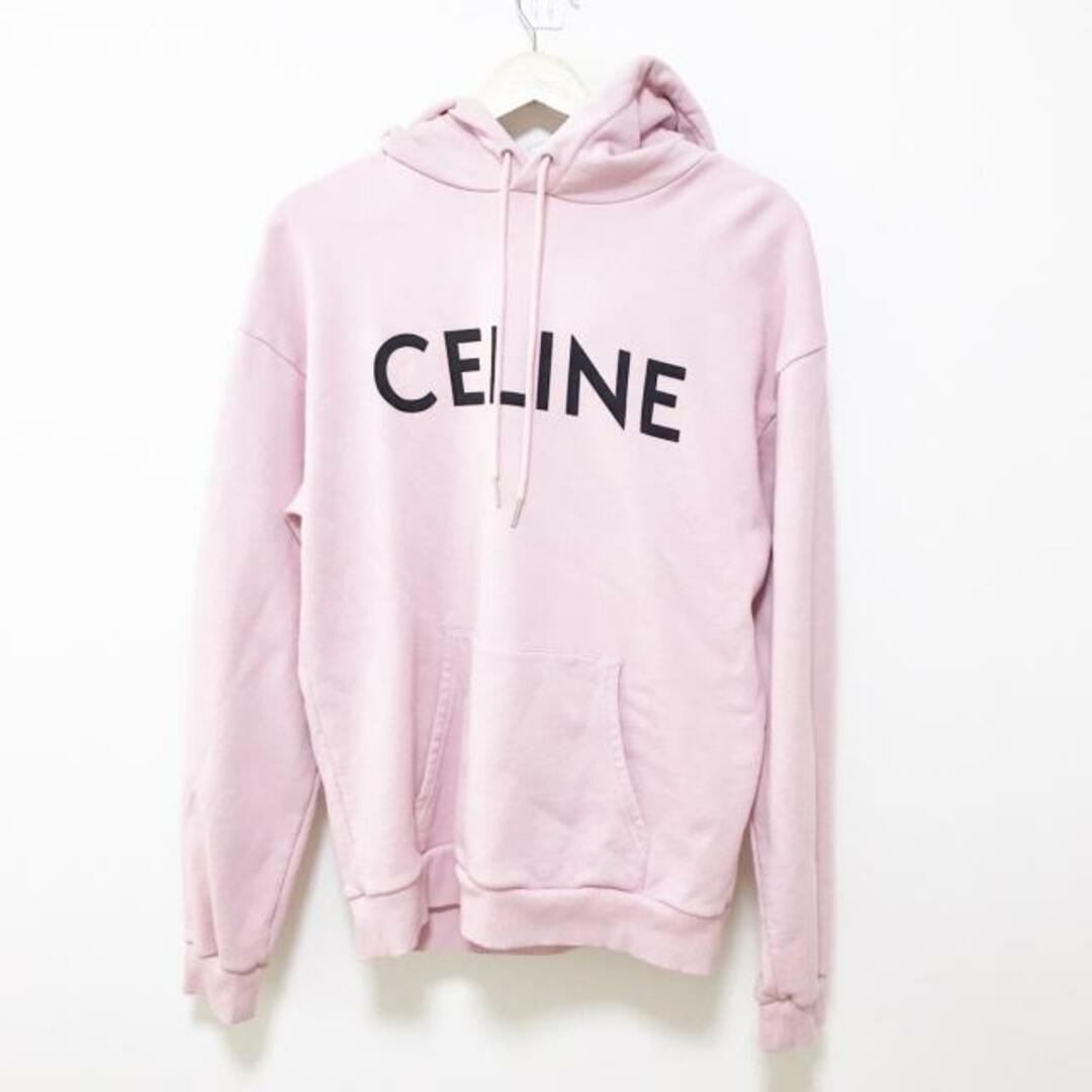 celine(セリーヌ)のCELINE(セリーヌ) パーカー サイズS メンズ - 2Y321052H ライトピンク×黒 長袖 メンズのトップス(パーカー)の商品写真