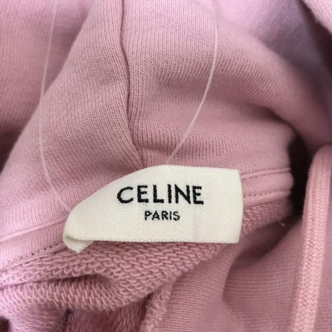 celine(セリーヌ)のCELINE(セリーヌ) パーカー サイズS メンズ - 2Y321052H ライトピンク×黒 長袖 メンズのトップス(パーカー)の商品写真
