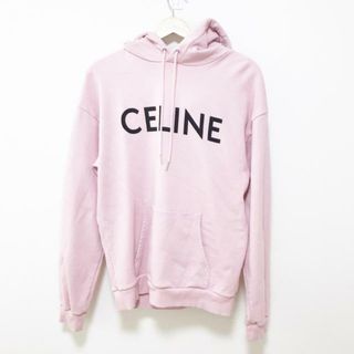 セリーヌ(celine)のCELINE(セリーヌ) パーカー サイズS メンズ - 2Y321052H ライトピンク×黒 長袖(パーカー)