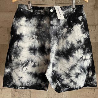 サイラス(SILAS)の新品タグ付き SILAS サイラス TIE-DYE ショートパンツ BLK L(ショートパンツ)