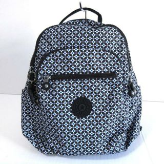 キプリング(kipling)のKipling(キプリング) リュックサック - 黒×ライトブルー×ブルーグレー ポリエステル(リュック/バックパック)