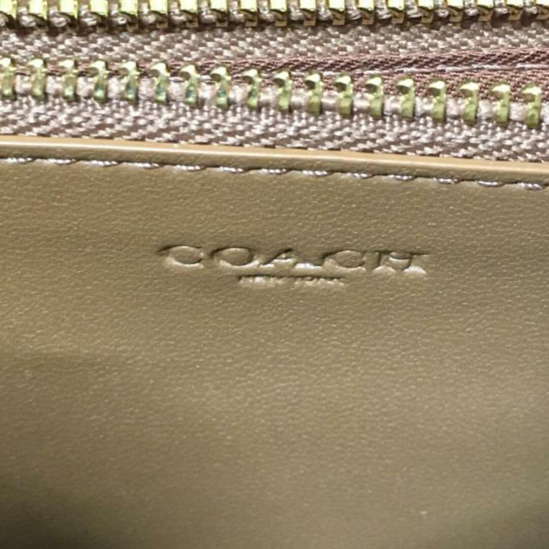 COACH(コーチ)のCOACH(コーチ) 長財布美品  シグネチャー柄 C4452 アイボリー×ベージュ PVC(塩化ビニール) レディースのファッション小物(財布)の商品写真