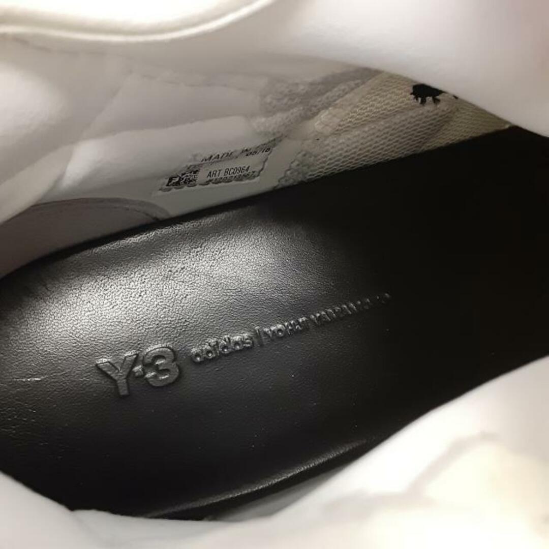 Y-3(ワイスリー)のY-3(ワイスリー) スニーカー JP 260 メンズ - 白×黒×レッド インソール取外し可 化学繊維×スエード×レザー メンズの靴/シューズ(スニーカー)の商品写真