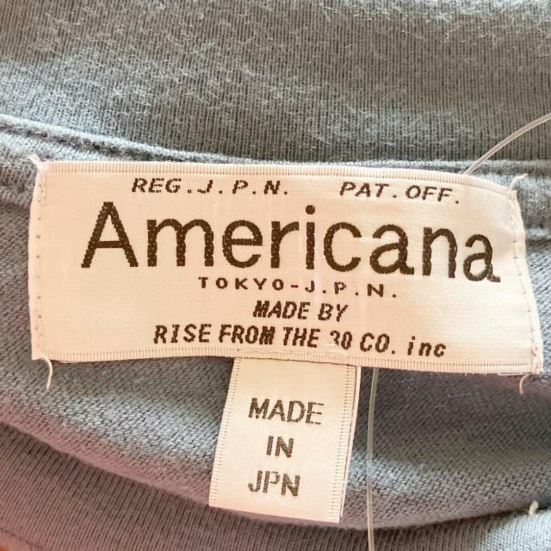 AMERICANA(アメリカーナ)のAMERICANA(アメリカーナ) 半袖Tシャツ レディース - ネイビー×白 レディースのトップス(Tシャツ(半袖/袖なし))の商品写真