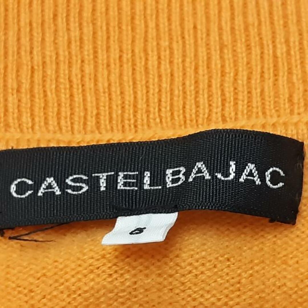 CASTELBAJAC(カステルバジャック)のCastelbajac(カステルバジャック) 長袖セーター サイズ5 XS レディース - オレンジ×白×黒 レディースのトップス(ニット/セーター)の商品写真