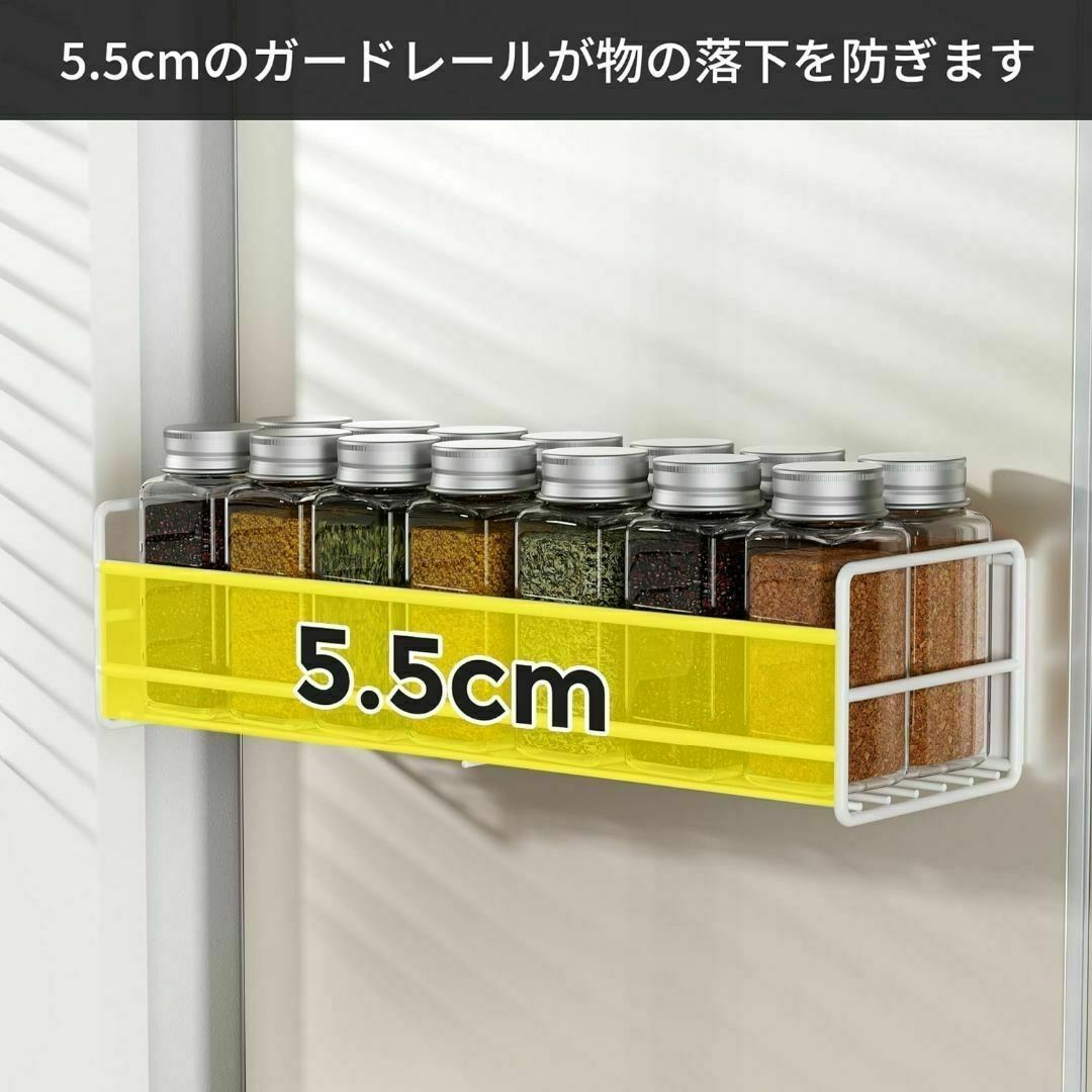 浴室用ラック お風呂 ラック バスルーム マグネット磁石　　マグネット 2個 白 インテリア/住まい/日用品の収納家具(バス収納)の商品写真