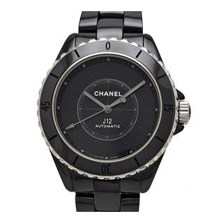 CHANEL - シャネル J12 ファントム キャリバー12.1 H6185 自動巻き ブラックセラミック メンズ CHANEL 【中古】 【時計】