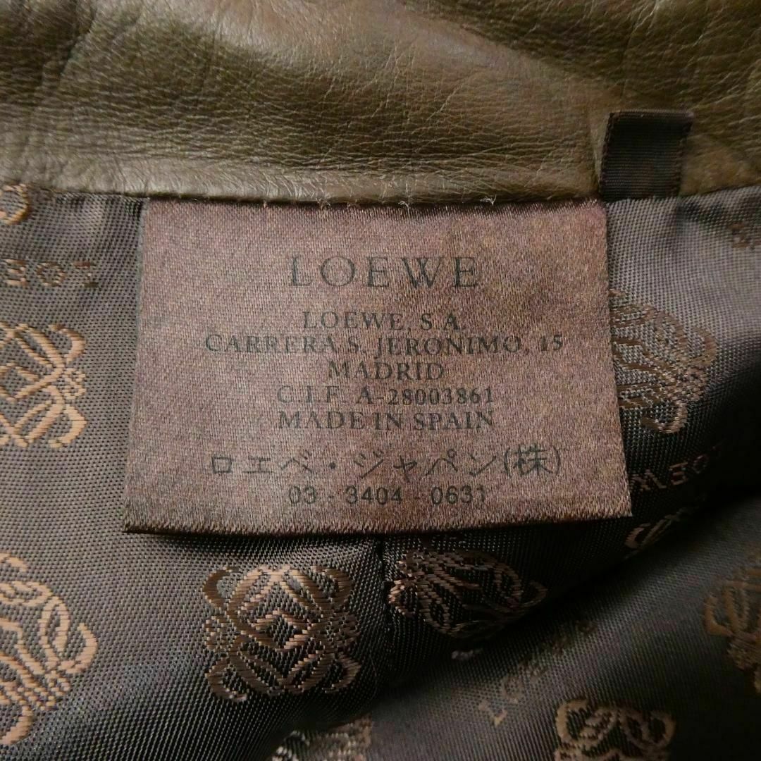 LOEWE(ロエベ)の美品 LOEWE ラムレザー 膝丈 ミディ丈 台形スカート レディースのスカート(ひざ丈スカート)の商品写真