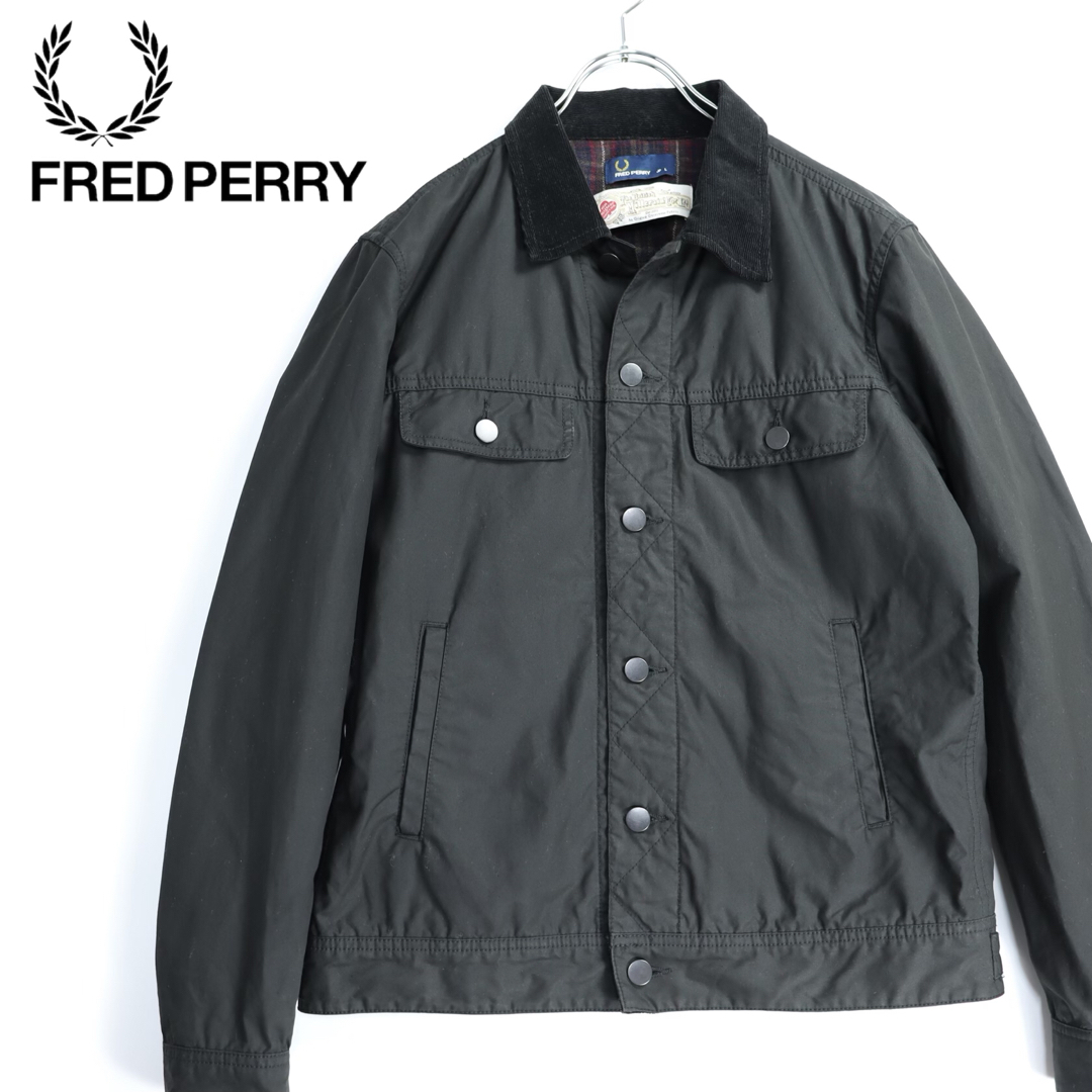 FRED PERRY(フレッドペリー)のFRED PERRY フレッドペリー  オイルドジャケット　ブルゾン ワーク メンズのジャケット/アウター(ブルゾン)の商品写真