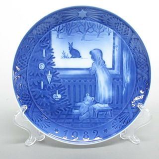 ロイヤルコペンハーゲン(ROYAL COPENHAGEN)のROYAL COPENHAGEN(ロイヤルコペンハーゲン) 小物 - ネイビー×ライトブルー 1982年 イヤープレート 陶器(その他)