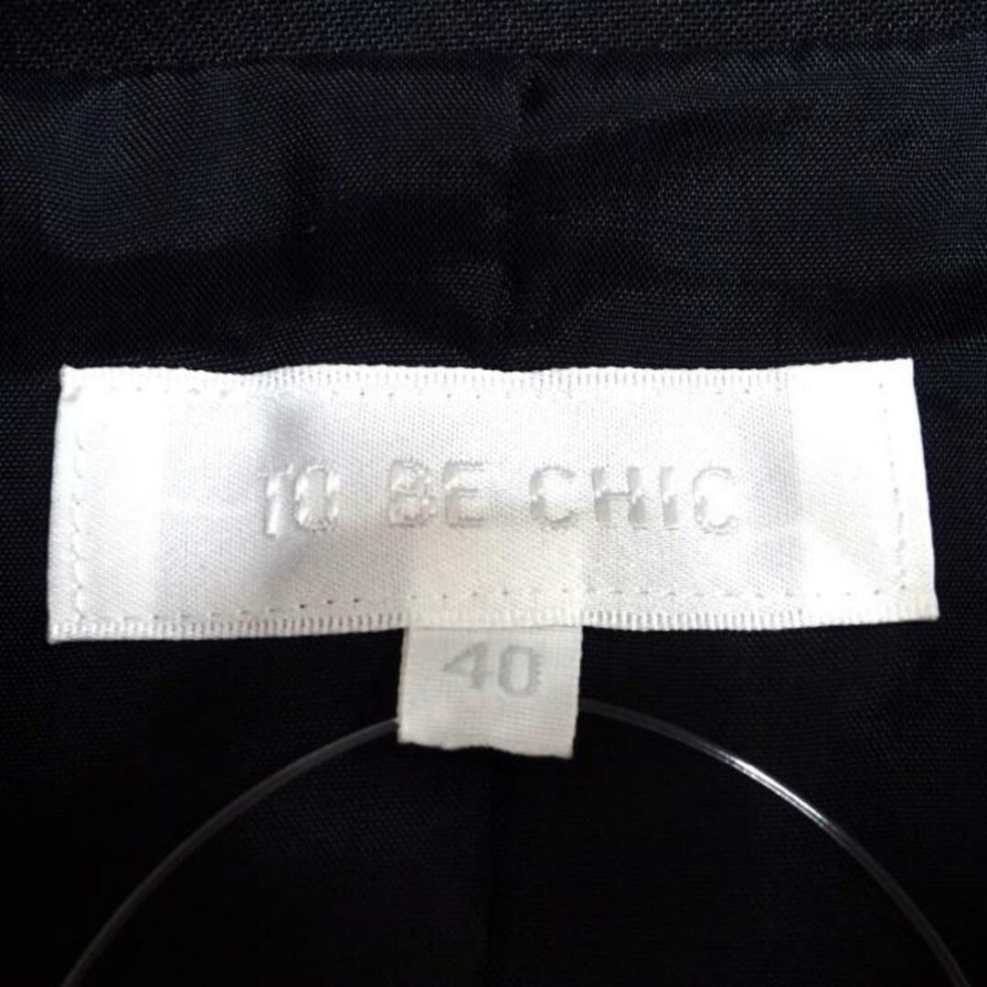 TO BE CHIC(トゥービーシック)のTO BE CHIC(トゥービーシック) ジャケット サイズ40 M レディース美品  - 黒 長袖/春/夏 レディースのジャケット/アウター(その他)の商品写真
