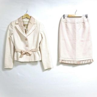 トゥービーシック(TO BE CHIC)のTO BE CHIC(トゥービーシック) スカートスーツ レディース - ライトピンク×アイボリー(スーツ)