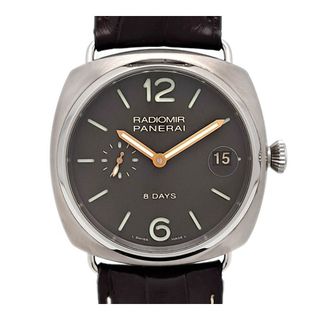 オフィチーネパネライ(OFFICINE PANERAI)のオフィチーネ パネライ ラジオミール 8DAYS チタニオ PAM00346 手巻き チタン メンズ OFFICINE PANERAI 【中古】 【時計】(腕時計(アナログ))