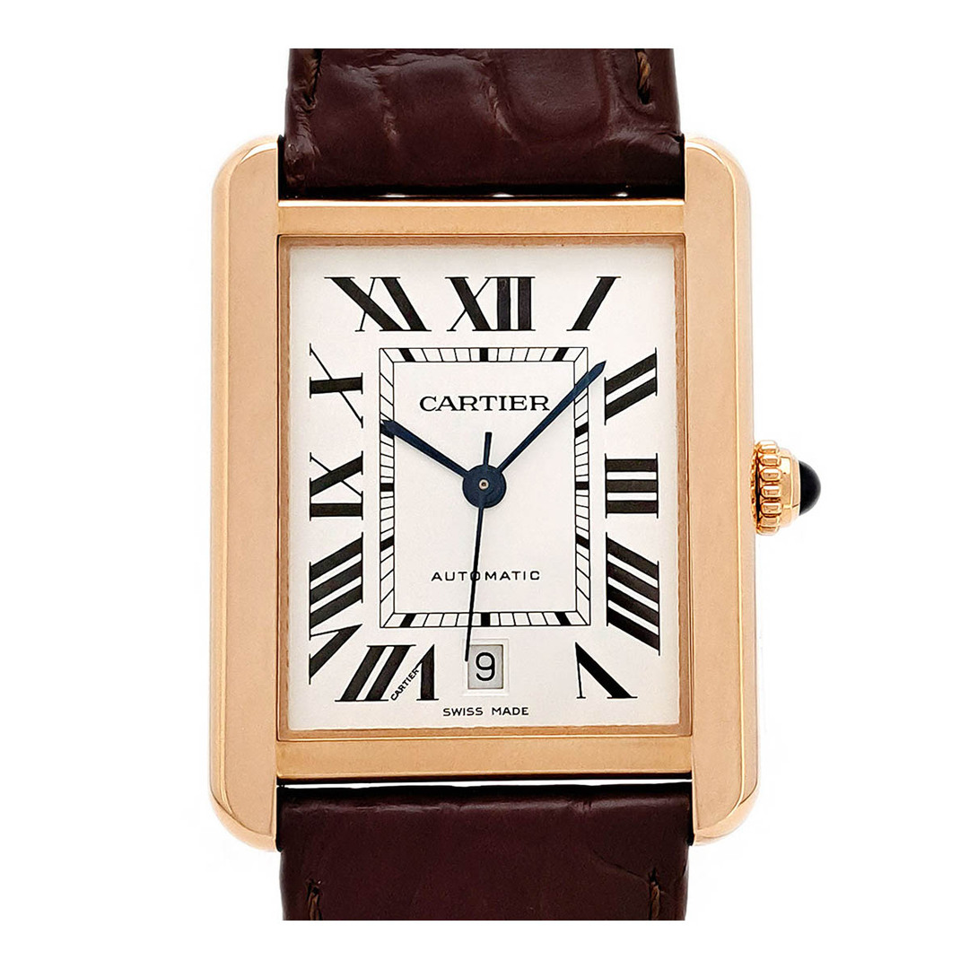 Cartier(カルティエ)のカルティエ タンクソロ XL W5200026 自動巻き ピンクゴールド メンズ CARTIER 【中古】 【時計】 メンズの時計(腕時計(アナログ))の商品写真