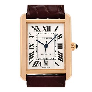 カルティエ(Cartier)のカルティエ タンクソロ XL W5200026 自動巻き ピンクゴールド メンズ CARTIER 【中古】 【時計】(腕時計(アナログ))