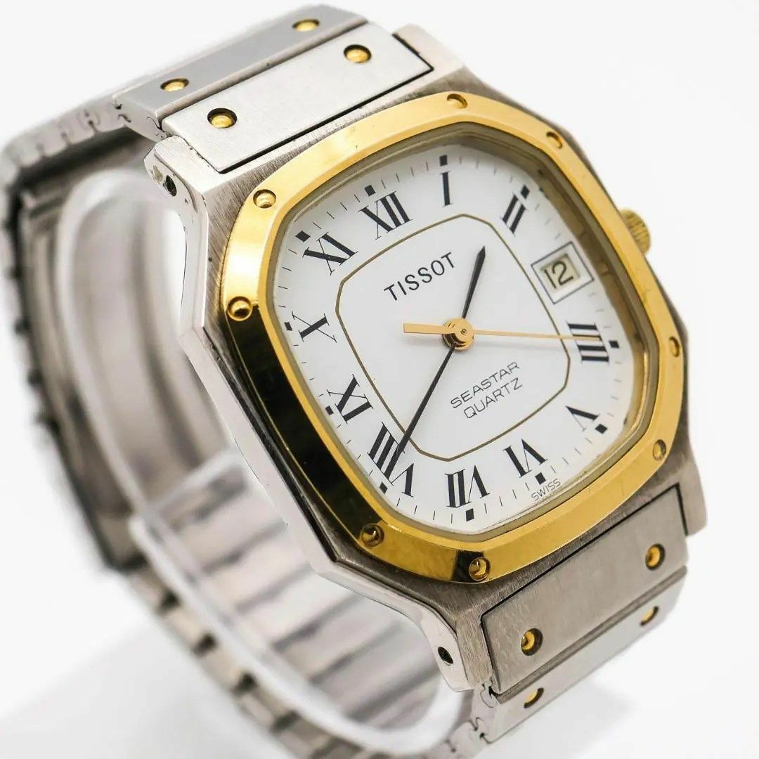 TISSOT(ティソ)の《希少》TISSOT SEASTAR 腕時計 ホワイト メンズ ヴィンテージ s メンズの時計(腕時計(アナログ))の商品写真