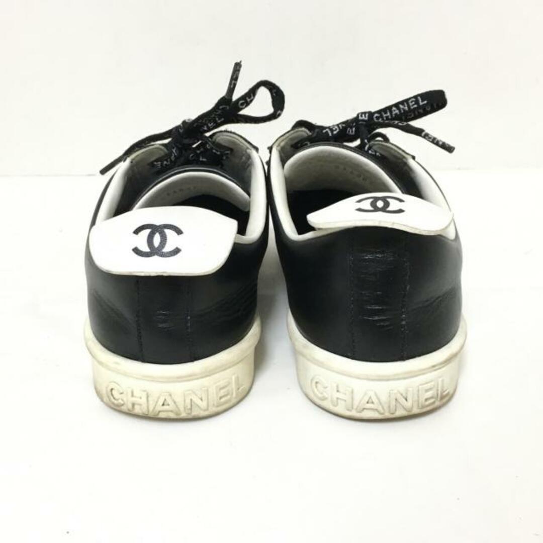 CHANEL(シャネル) スニーカー 39 レディース - G34085 黒×白 CHANEL(シャネル) スニーカー 39 レディース - G34085 黒×白