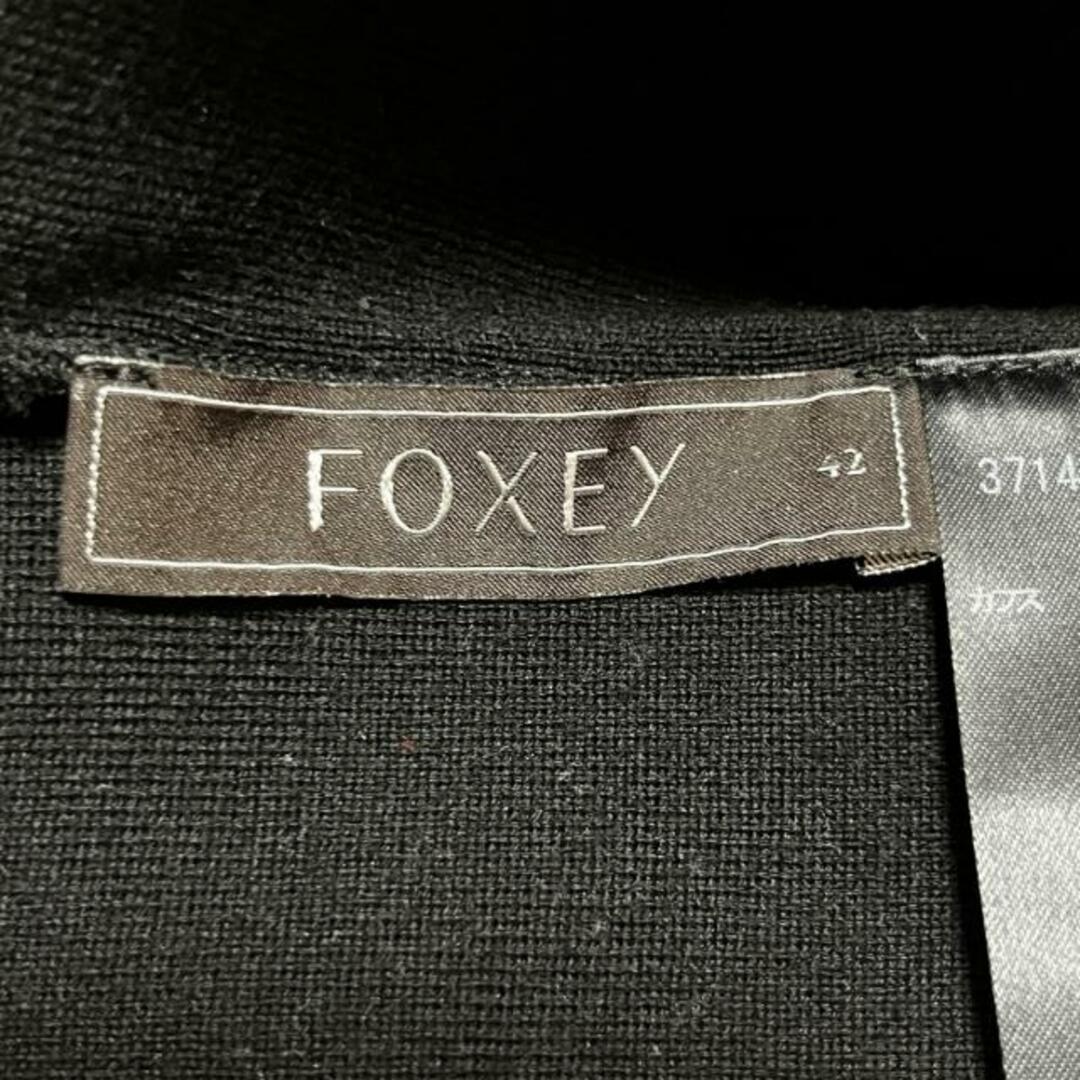 FOXEY(フォクシー)のFOXEY(フォクシー) 長袖セーター サイズ42 L レディース - 37143 黒 カフス取り外し可 レディースのトップス(ニット/セーター)の商品写真