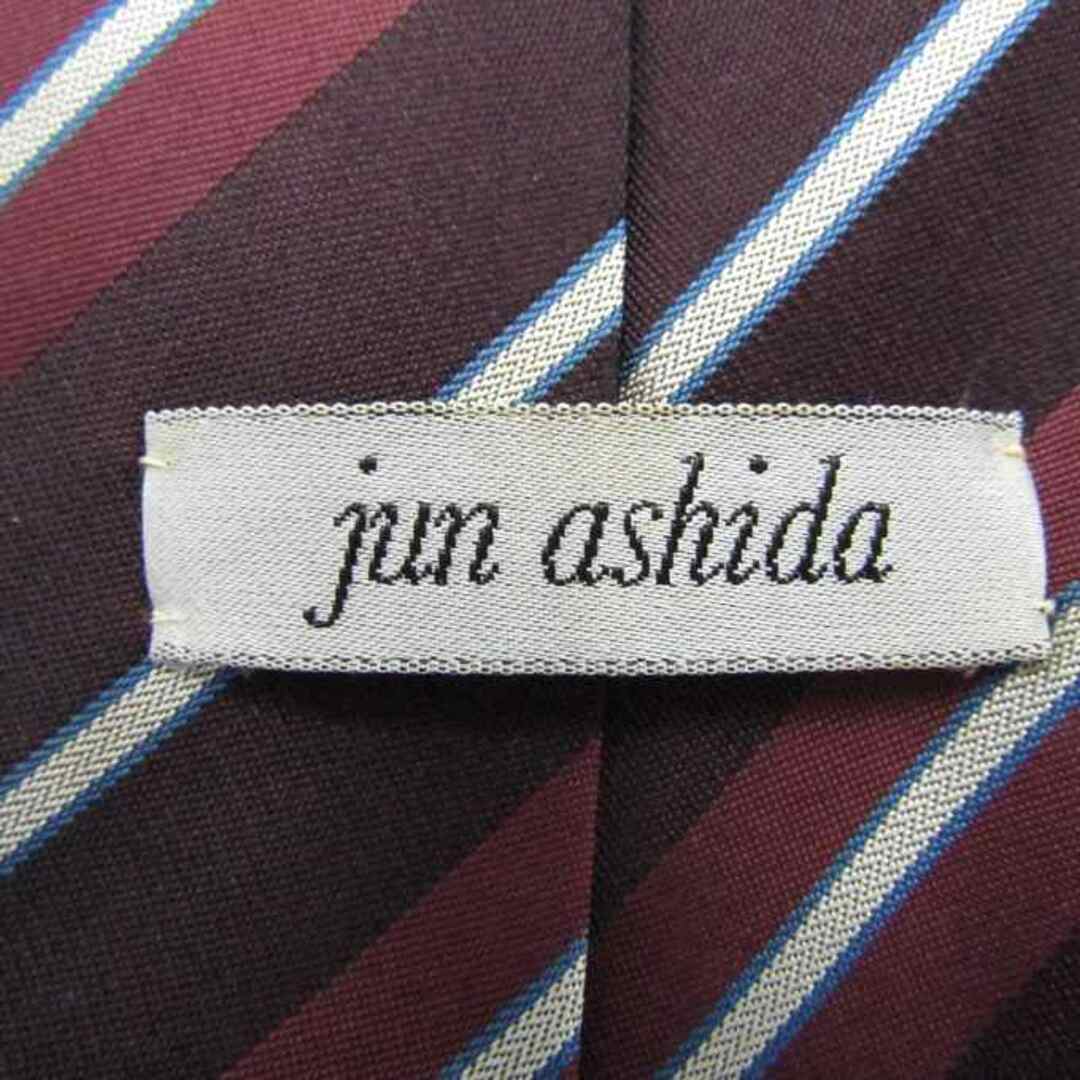 jun ashida(ジュンアシダ)のジュンアシダ ブランドネクタイ ストライプ柄 グラデーション シルク メンズ ブラウン jun ashida メンズのファッション小物(ネクタイ)の商品写真