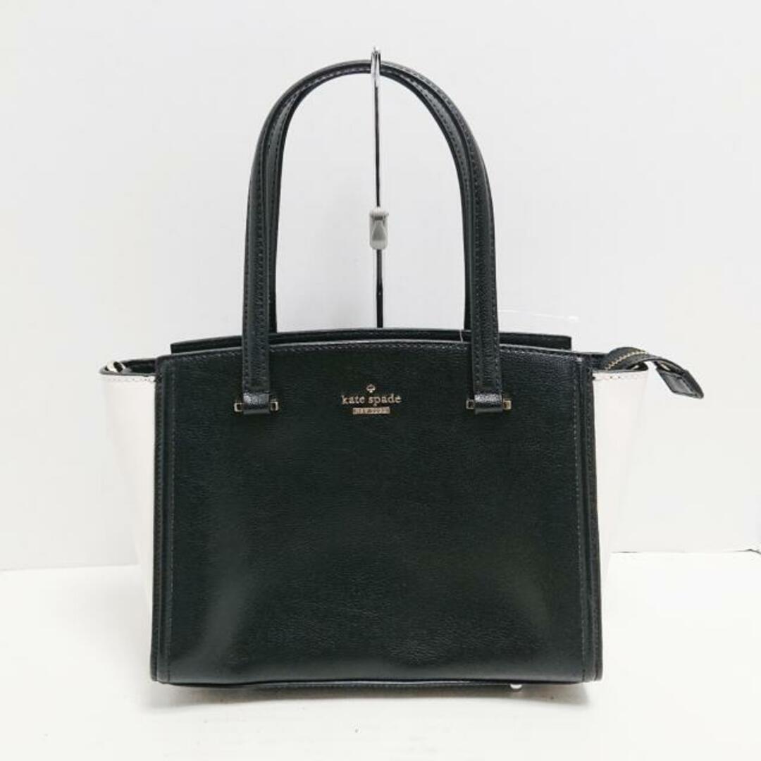 kate spade new york(ケイトスペードニューヨーク)のKate spade(ケイトスペード) ハンドバッグ スモール ジェラルディーン パターソン ドライブ WKRU5654 黒×白 レザー レディースのバッグ(ハンドバッグ)の商品写真