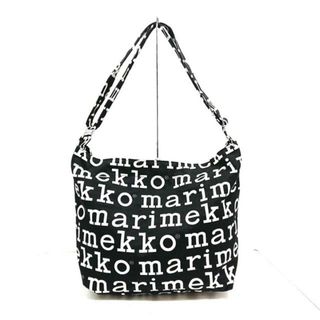 marimekko(マリメッコ) ショルダーバッグ - 黒×白 キャンバス