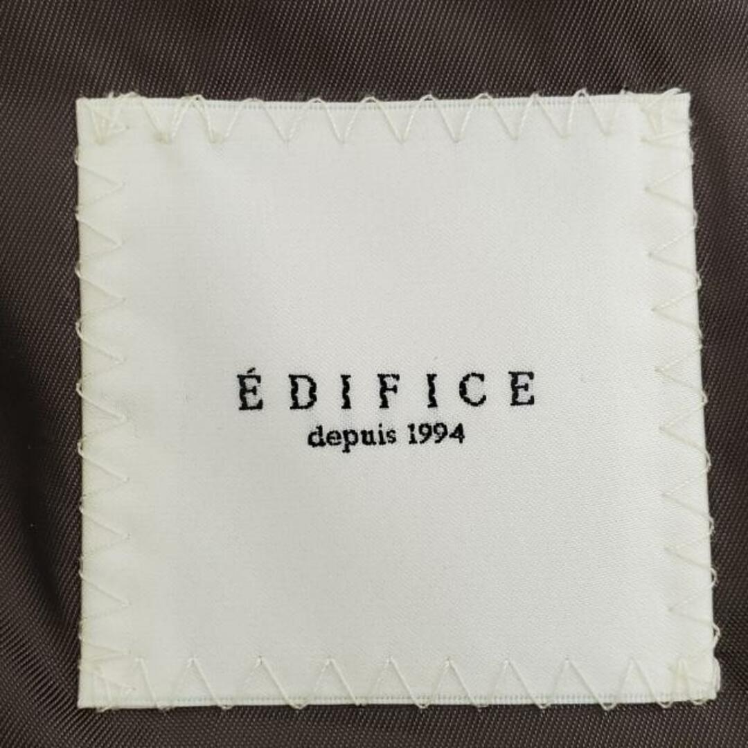 EDIFICE(エディフィス)のEDIFICE(エディフィス) ジャケット サイズ44 L メンズ美品  - ダークグレー×ダークブラウン 長袖/チェック柄/春/秋 メンズのジャケット/アウター(その他)の商品写真